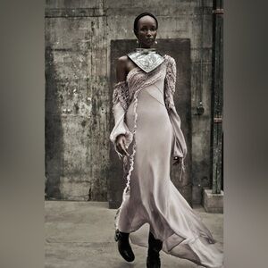Zara ZW Halloween Collection Limited Edition Asymmetric Dress in lilac.